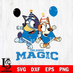 Orlando Magic Bluey & Bingo 11 Svg Eps Dxf Png File, NBA svg, Digital Download, Instant Download