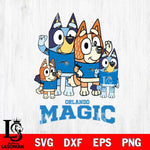 Orlando Magic Bluey & Bingo 14 Svg Eps Dxf Png File, NBA svg, Digital Download, Instant Download
