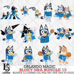 Orlando Magic Bluey NBA Bundle 12 Svg Eps Dxf Png File, Digital Download, Instant Download