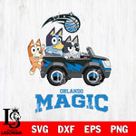 Orlando Magic Bluey friends Svg Eps Dxf Png File, NBA svg, Digital Download, Instant Download