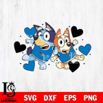 Orlando Magic Bluey sport heart Svg Eps Dxf Png File, Digital Download, Instant Download