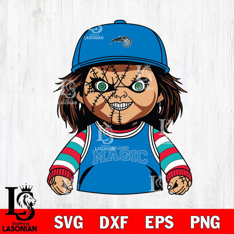 Orlando Magic Chucky Horror basketball SVG DXF EPS PNG FILE, NBA File Cut,Halloween Digital Download,Instant Download, Silhouette
