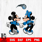 Orlando Magic Fan Minnie And Mickey Love Svg Eps Dxf Png File, Digital Download, Instant Download