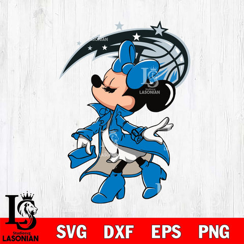 Orlando Magic Glamorous Minnie Svg Eps Dxf Png File, Digital Download, Instant Download