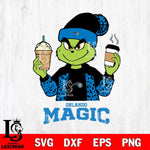 Orlando Magic Grinch 2 coffee Svg Eps Dxf Png File, Digital Download, Instant Download