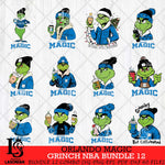 Orlando Magic Grinch NBA Bundle 12 SVG Eps Dxf Png File, Digital Download, Instant Download