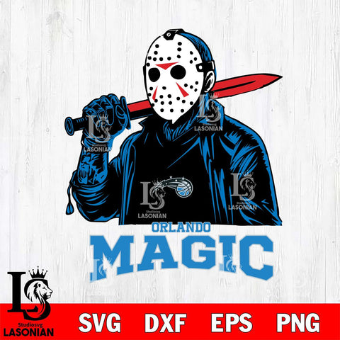 Orlando Magic Jason Voorhees Horror 12 Svg Eps Dxf Png File, NBA svg, Digital Download, Instant Download