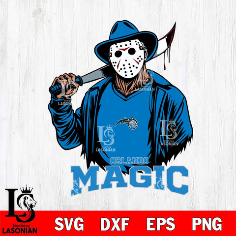Orlando Magic Jason Voorhees Horror 13 Svg Eps Dxf Png File, NBA svg, Digital Download, Instant Download