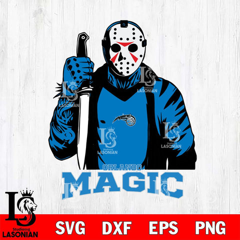 Orlando Magic Jason Voorhees Horror 3 Svg Eps Dxf Png File, NBA svg, Digital Download, Instant Download
