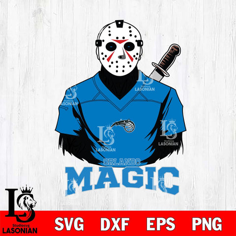 Orlando Magic Jason Voorhees Horror 4 Svg Eps Dxf Png File, NBA svg, Digital Download, Instant Download