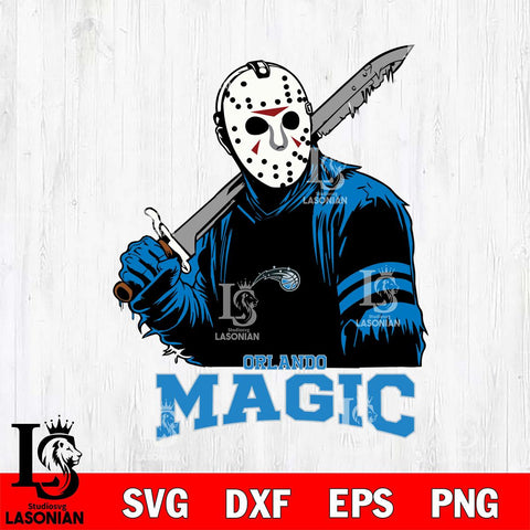 Orlando Magic Jason Voorhees Horror 7 Svg Eps Dxf Png File, NBA svg, Digital Download, Instant Download