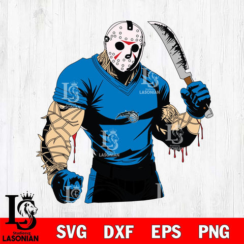 Orlando Magic Jason Voorhees Horror 8 Svg Eps Dxf Png File, NBA svg, Digital Download, Instant Download