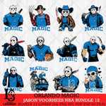 Orlando Magic Jason Voorhees NBA Bundle 12 SVG Eps Dxf Png File, Bundle NBA svg, Digital Download, Instant Download