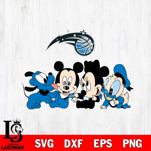 Orlando Magic Mickey Minne 5 Nba Svg Eps Dxf Png File, NBA svg, Digital Download, Instant Download