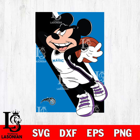 Orlando Magic Mickey Minne 6 Nba Svg Eps Dxf Png File, NBA svg, Digital Download, Instant Download