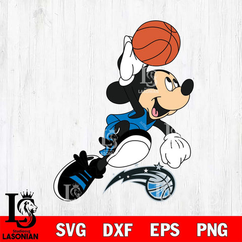 Orlando Magic Mickey Minne 8 Nba Svg Eps Dxf Png File, NBA svg, Digital Download, Instant Download