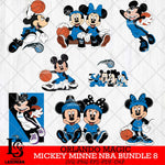 Orlando Magic  Mickey Minne NBA Bundle 8 SVG Svg Eps Dxf Png File, NBA svg, Digital Download, Instant Download