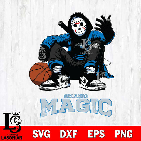 Orlando Magic NBA Jason Voorhees Halloween SVG Svg Eps Dxf Png File, Digital Download, Instant Download
