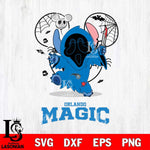 Orlando Magic Stitch Ghost Face Halloween 2 Svg Eps Dxf Png File, Digital Download, Instant Download