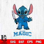 Orlando Magic Stitch Horror 2 Svg Eps Dxf Png File, NBA svg, Digital Download, Instant Download