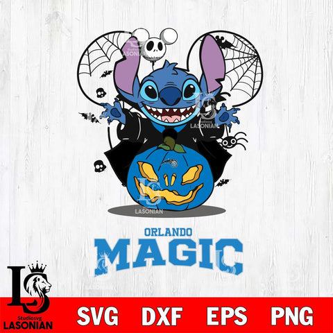 Orlando Magic Stitch Horror Halloween Svg Eps Dxf Png File, Digital Download, Instant Download