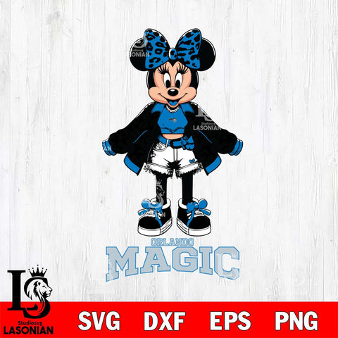 Orlando Magic Style Minnie Disney Svg Eps Dxf Png File, Digital Download, Instant Download