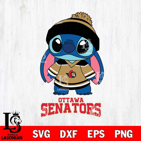 Ottawa Senators Stitch NHL Hockey SVG DXF EPS PNG FILE,NHL File Cut,Disney Digital Download,Instant Download, Silhouette