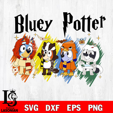 POTTER BLUEY Svg Eps Dxf Png File, Digital Download, Instant Download