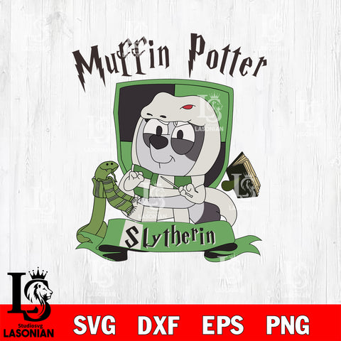 POTTER MUFFIN Bluey Svg Eps Dxf Png File, Digital Download, Instant Download