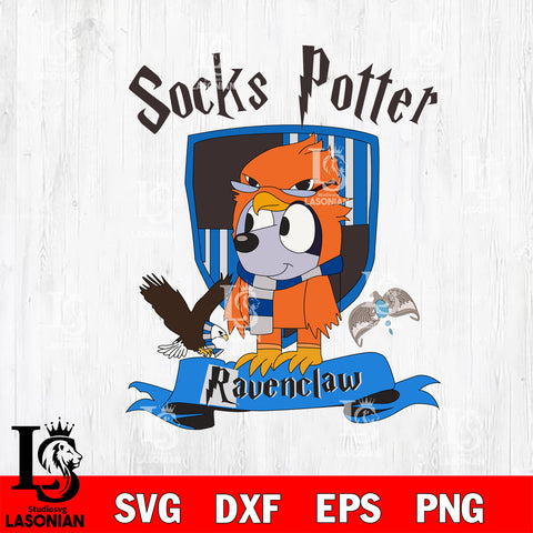 POTTER SOCKS bluey Svg Eps Dxf Png File, Digital Download, Instant Download