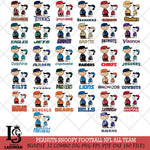 Peanuts Snoopy Football NFL ALL TEAM SVG DXF EPS PNG FILE,Snoopy File Cut,Big bundle nfl Digital Download,Instant Download, Silhouette