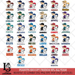 Peanuts Snoopy Friends NFL ALL TEAM SVG DXF EPS PNG FILE,Snoopy File Cut,Big bundle nfl Digital Download,Instant Download, Silhouette