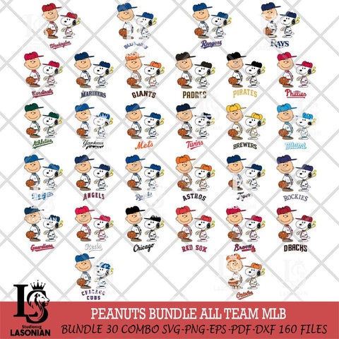 Peanuts Sport MLB Svg Eps Dxf Png File,Big Bundle MLB File Cut,Digital Download,Instant Download,MLB Svg Files