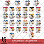 Peanuts Sport walk MLB Svg Eps Dxf Png File,Big Bundle MLB File Cut,Digital Download,Instant Download,MLB Svg Files