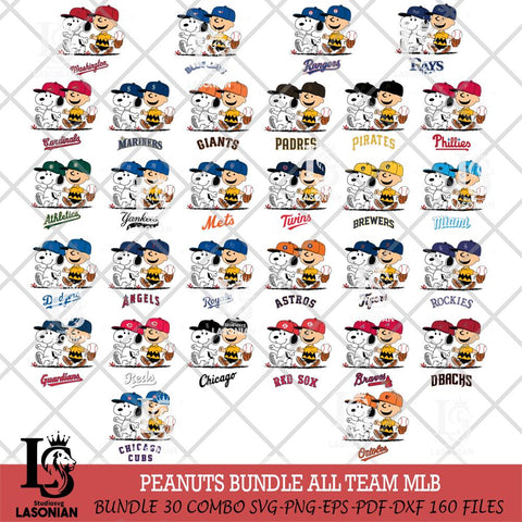Peanuts Sport walk MLB Svg Eps Dxf Png File,Big Bundle MLB File Cut,Digital Download,Instant Download,MLB Svg Files