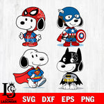 Peanuts Superhero , Snoopy superhero bundle SVG DXF EPS PNG FILE, Halloween File Cut, Digital Download,Instant Download, Silhouette,Horror Cricut