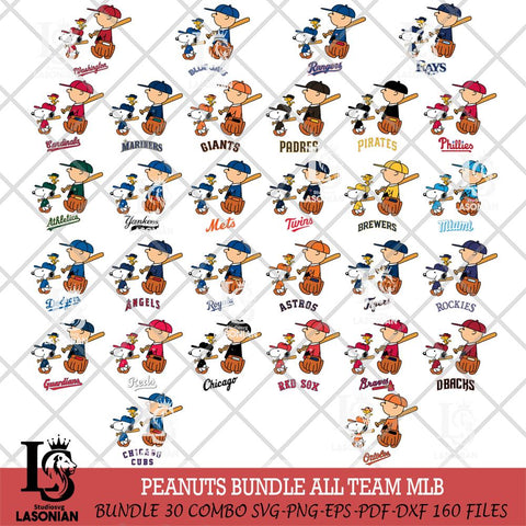 Peanuts Top Sport MLB Svg Eps Dxf Png File,Big Bundle MLB File Cut,Digital Download,Instant Download,MLB Svg Files