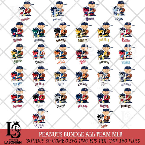 Peanuts baseball MLB Svg Eps Dxf Png File,Big Bundle MLB File Cut,Digital Download,Instant Download,MLB Svg Files