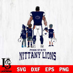 Penn State Nittany Lions 4 Father and son Rugby SVG DXF EPS PNG FILE,NCAA SVG, Father day Digital Download,Instant Download, Silhouette