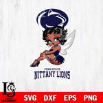 Penn State Nittany Lions Beauty Black Fairy Betty Boop, Svg Eps Dxf Png File, Digital Download