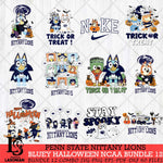 Penn State Nittany Lions Bluey Halloween NCAA 12 SVG Eps Dxf Png File, Bundle NCAA svg, Digital Download, Instant Download