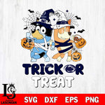 Penn State Nittany Lions Bluey Trick or Treat Halloween 2 Svg Eps Dxf Png File, Digital Download, Instant Download
