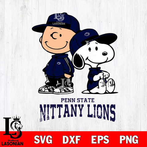 Penn State Nittany Lions Charlie Brown Snoopy Champions Svg Eps Dxf Png File, NCAA svg , Digital Download , Instant Download, Cricut File