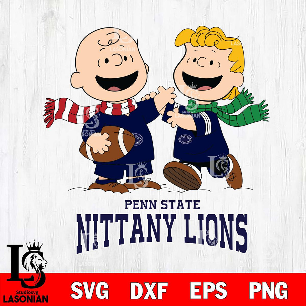 Penn State Nittany Lions Charlie Brown & Linus Football – lasoniansvg