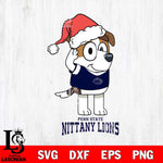 Penn State Nittany Lions Christmas Bluey Jack Sport Cut Files,Bluey Cricut,Christmas Svg , Bluey svg , Digital Download, dxf eps png pdf file