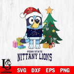 Penn State Nittany Lions Christmas Bluey Tree Sport Cut Files,Bluey Cricut,Christmas Svg , Bluey svg , Digital Download, dxf eps png pdf file