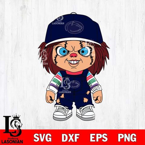 Penn State Nittany Lions Chucky Football Horror Halloween Svg Eps Dxf Png File, NCAA svg, Digital Download, Instant Download
