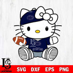 Penn State Nittany Lions Cute Hello Kitty Football 11 Svg Eps Dxf Png File, NCAA svg, Digital Download, Instant Download