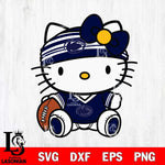 Penn State Nittany Lions Cute Hello Kitty Football 12 Svg Eps Dxf Png File, NCAA svg, Digital Download, Instant Download