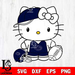 Penn State Nittany Lions Cute Hello Kitty Football 4 Svg Eps Dxf Png File, NCAA svg, Digital Download, Instant Download